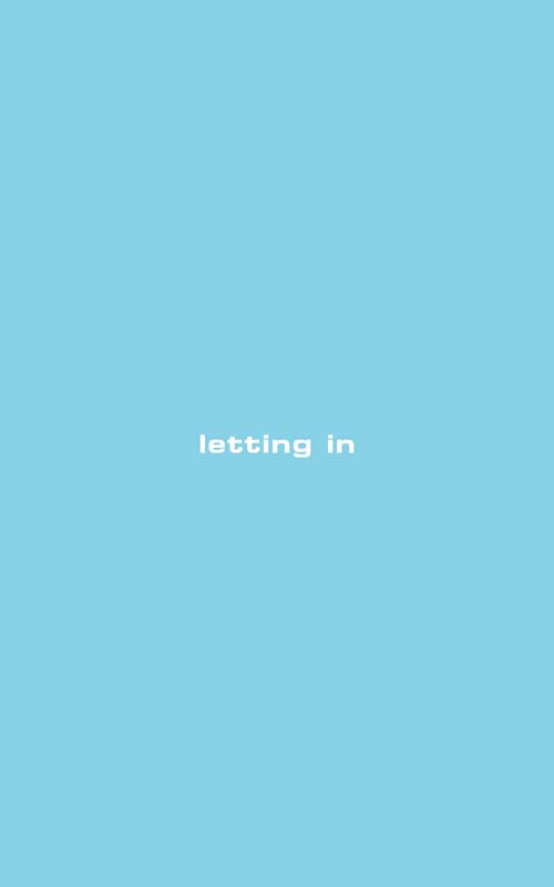 letting in